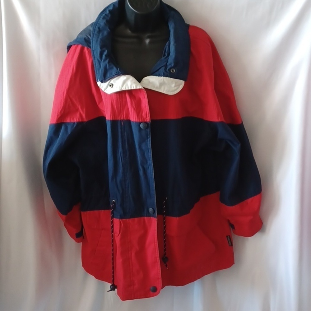 Pacific Trail Medium weight Jacket, Red/white/blue, hood, zip